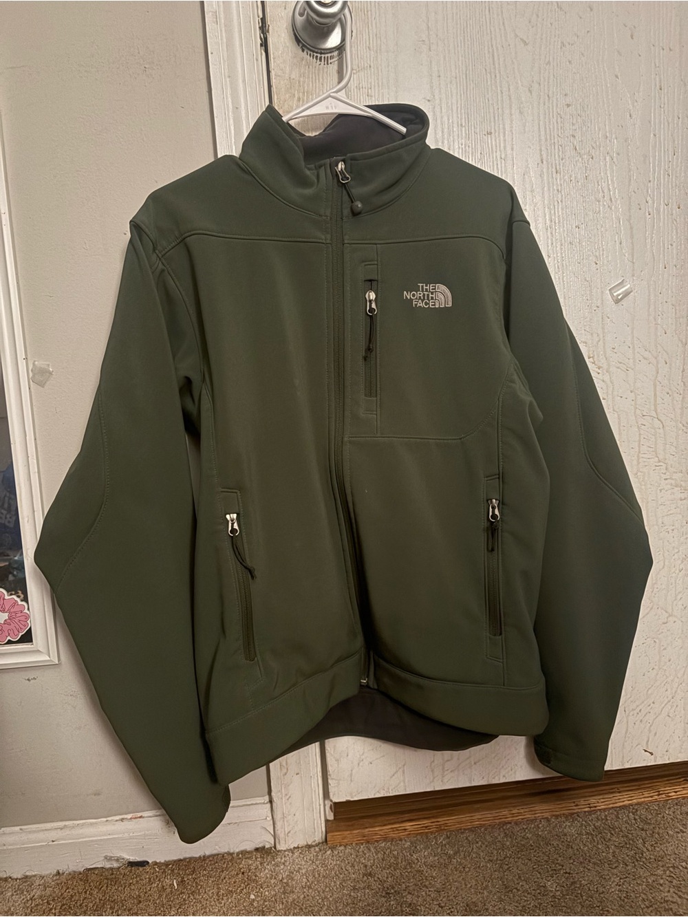 Apex Men's Olive Green Performance Softshell Jacket